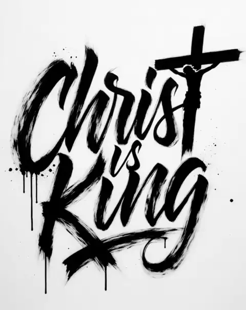 Christ is King script print