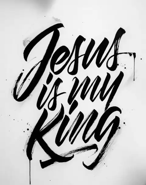 Jesus is my King script print